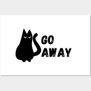 Go Away Cat Posters and Art